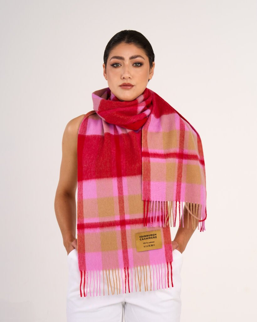 Edinburgh Cashmere DC Scott Cashmere Scarf gift box