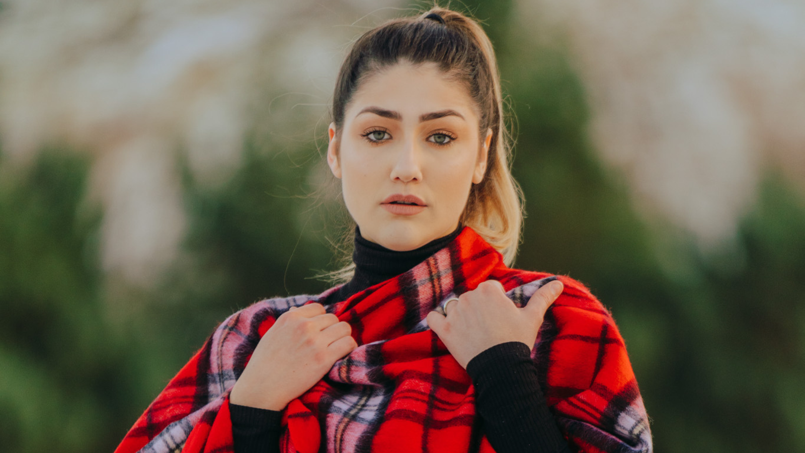 Designer winter scarf